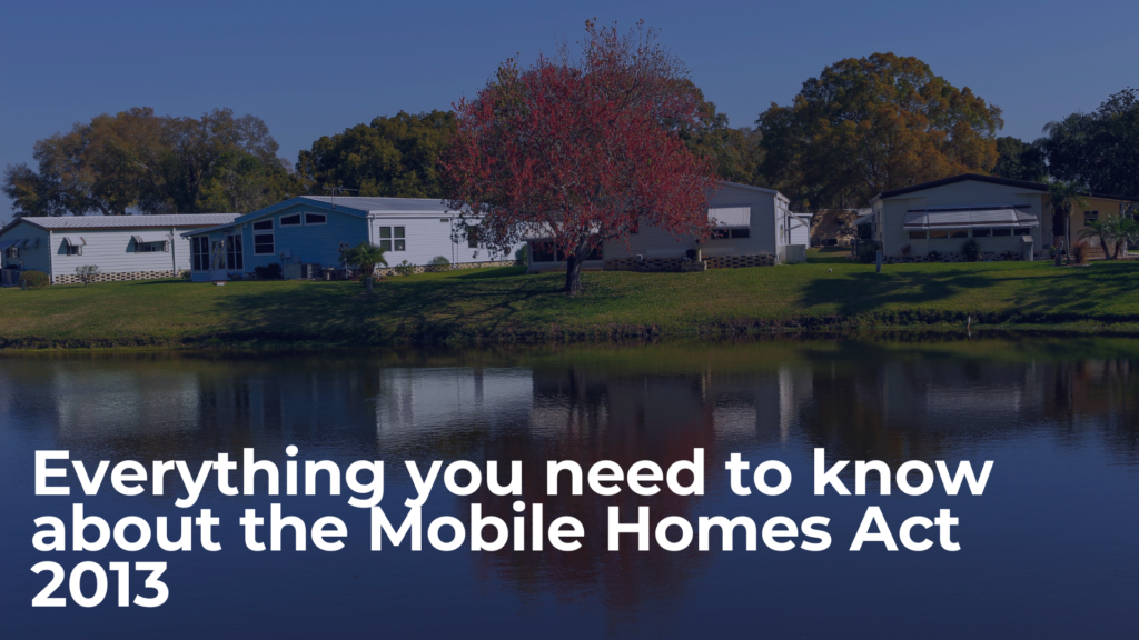 The mobile homes act