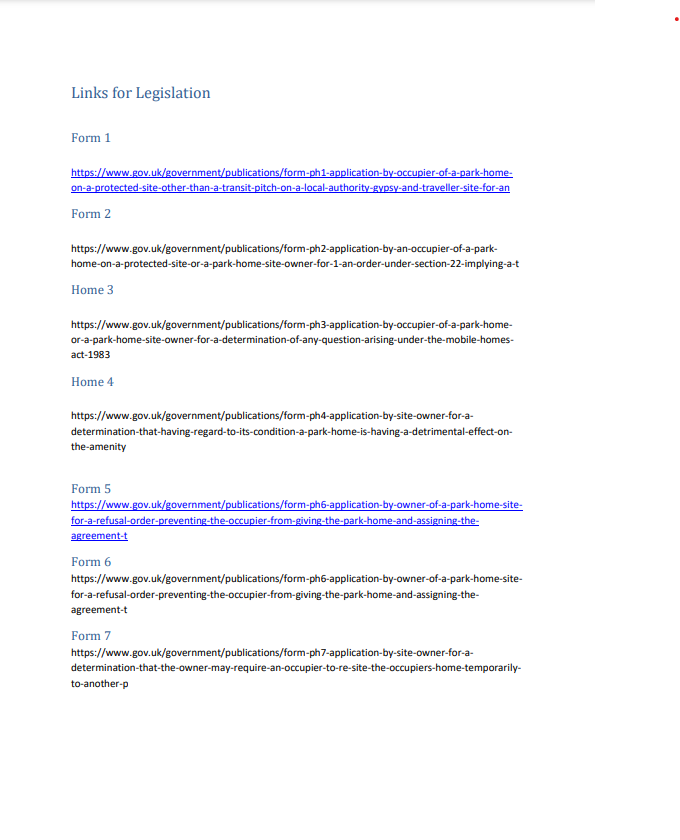 Legislation links