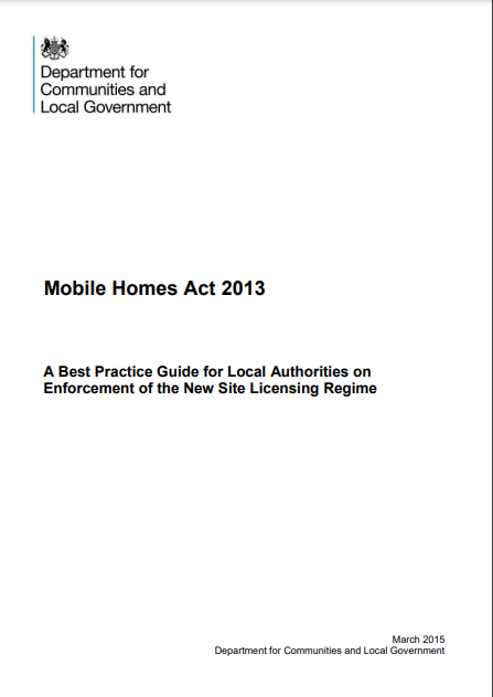 Mobile Homes Act 2013